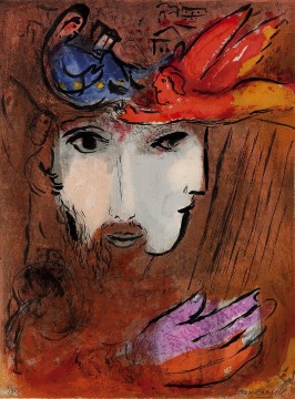 Marc Chagall Painting - David y Betsabé contemporáneo Marc Chagall